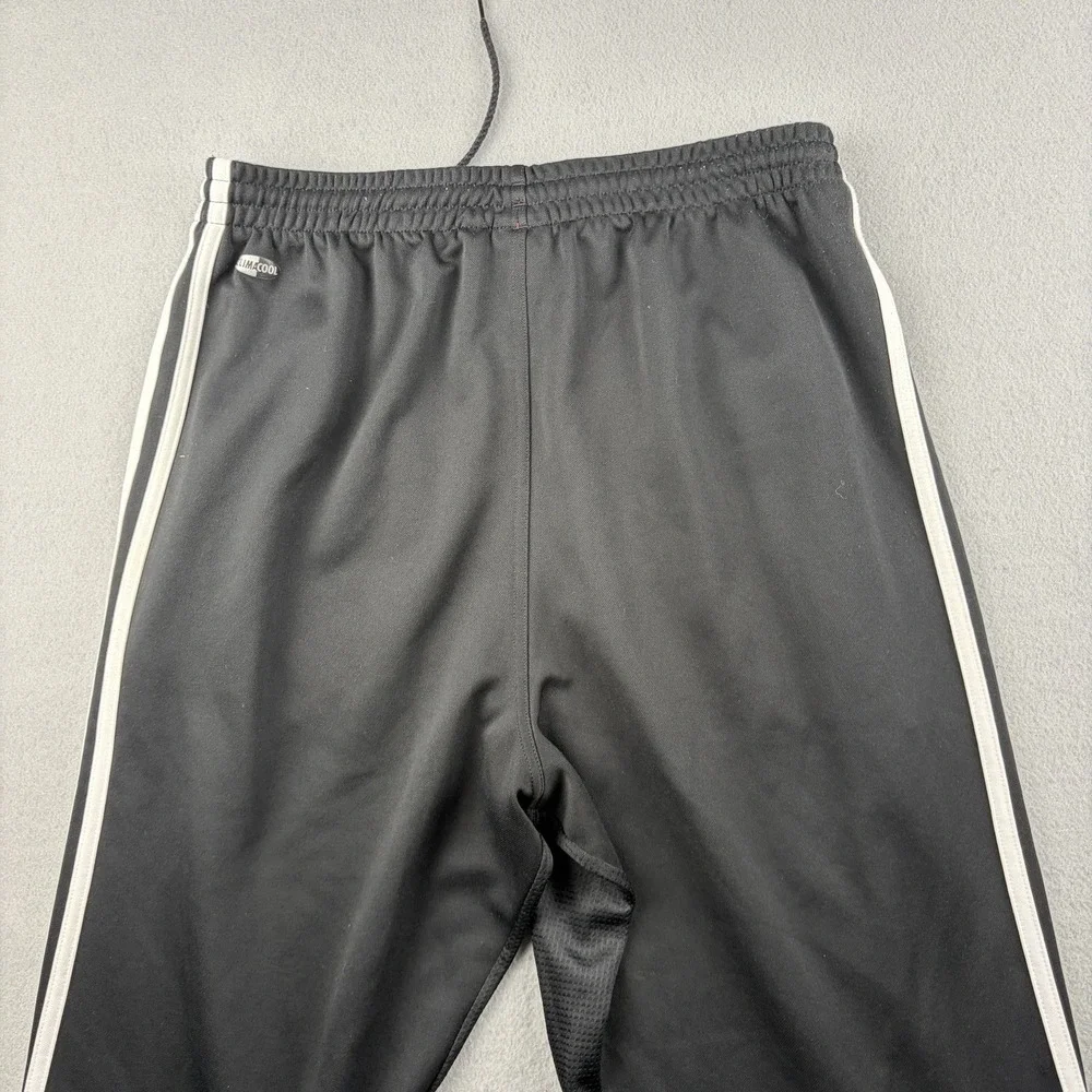 Vintage 2003 adidas ClimaCool Track Pants Men's M Black 3 Stripe Zip Ankle